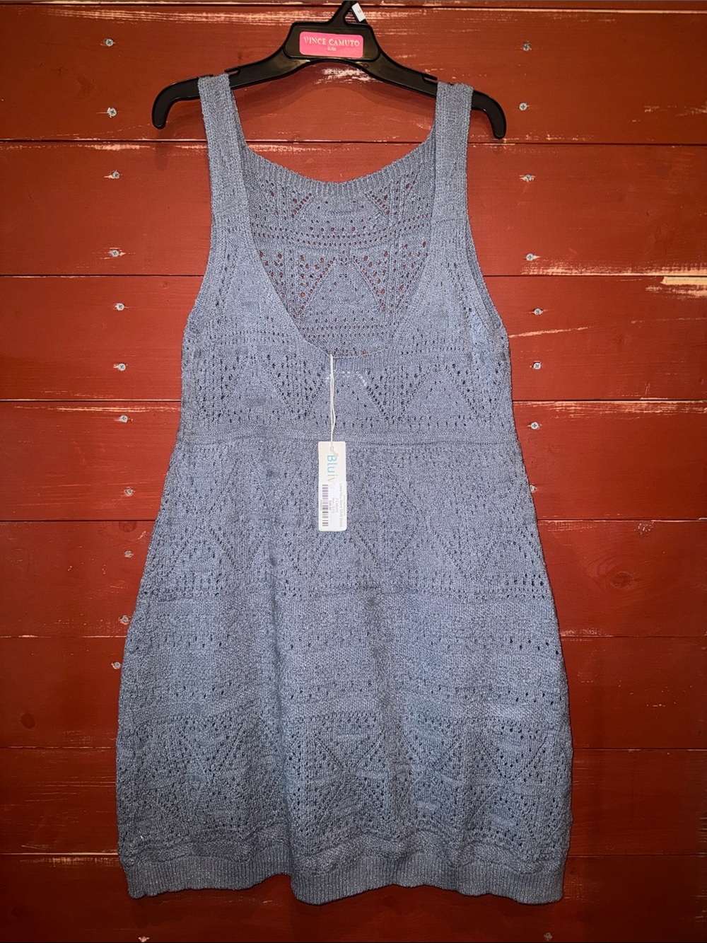 Light Blue Knit Tank Dress